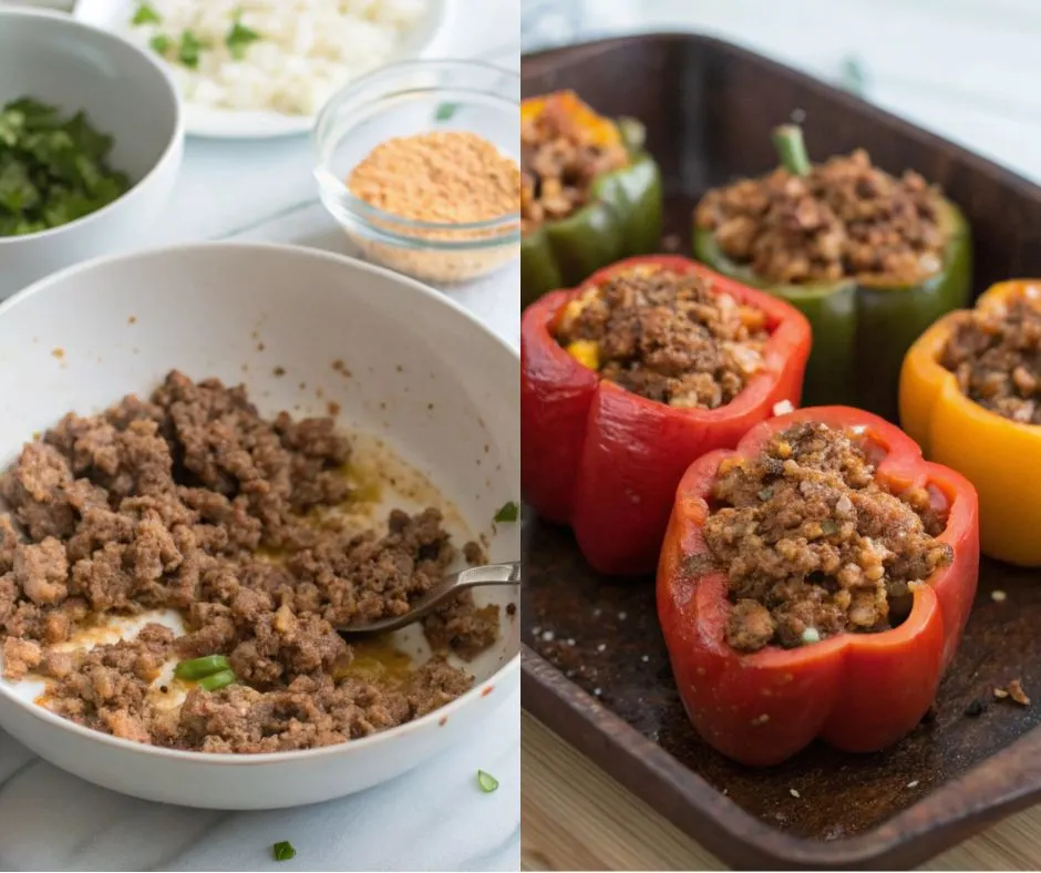 Moroccan Stuffed Bell Peppers : A Flavorful Journey Through Morocco Recipe 5 Untitled design 1 www.moroccaneats.com