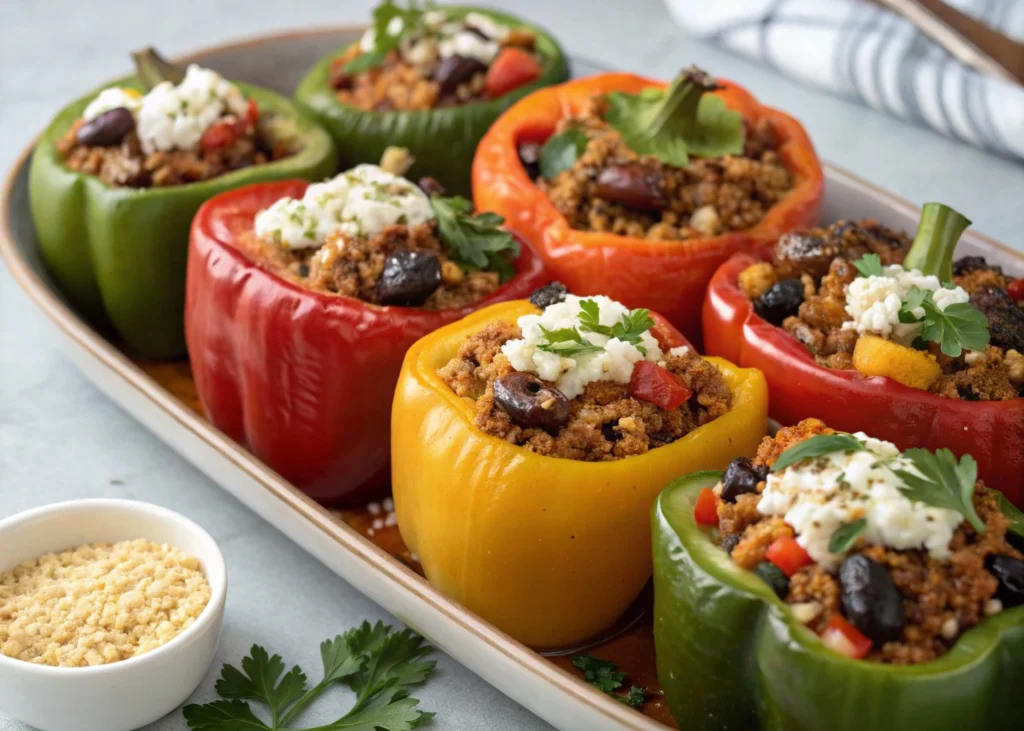 Moroccan Stuffed Bell Peppers : A Flavorful Journey Through Morocco Recipe 8 an assortment of seven different types of moroccan www.moroccaneats.com