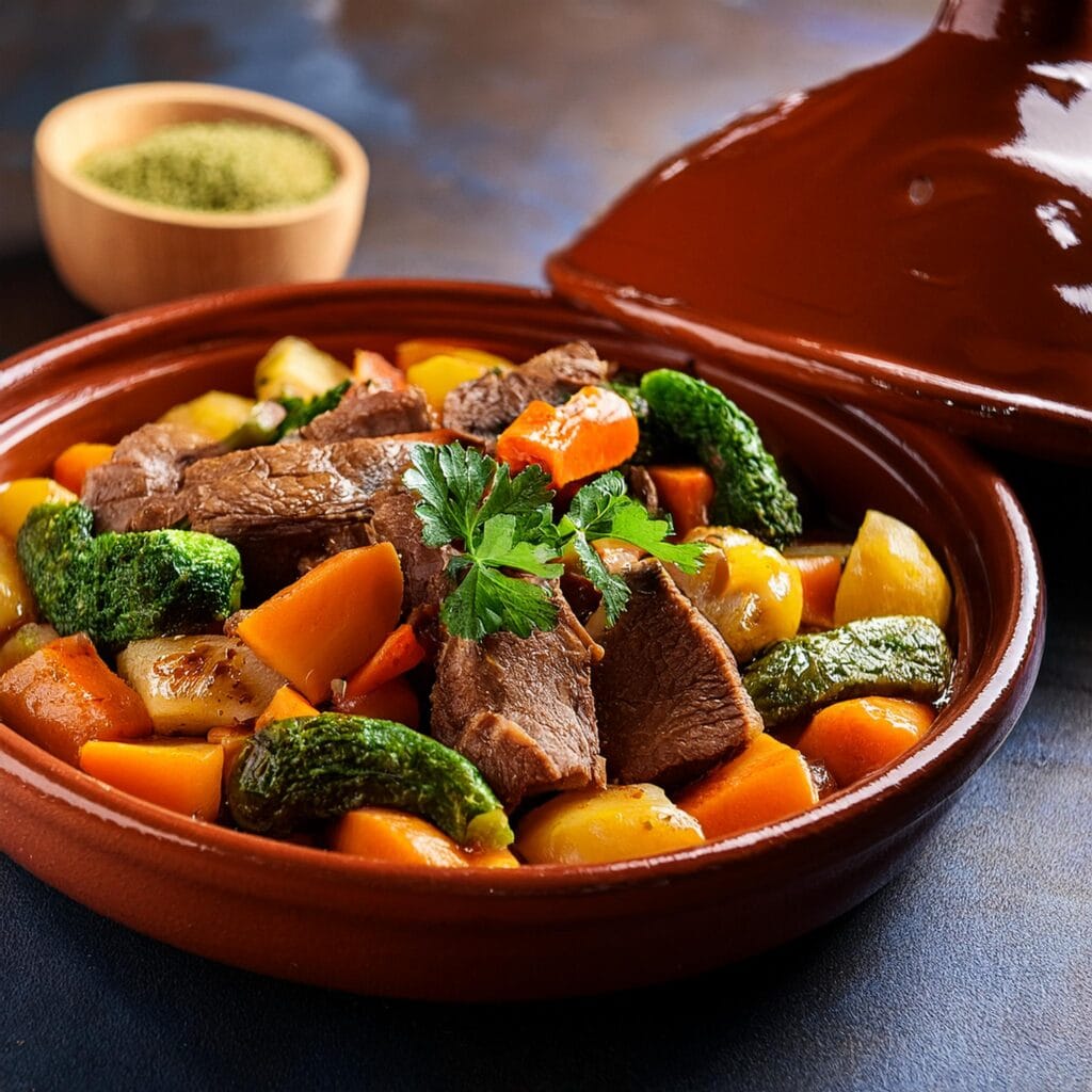 Beef and Vegetable Tagine Recipe: A Hearty Moroccan Delight 5 Beef and Vegetable Tagine 22 12 2024 at 19 54 05 1 www.moroccaneats.com