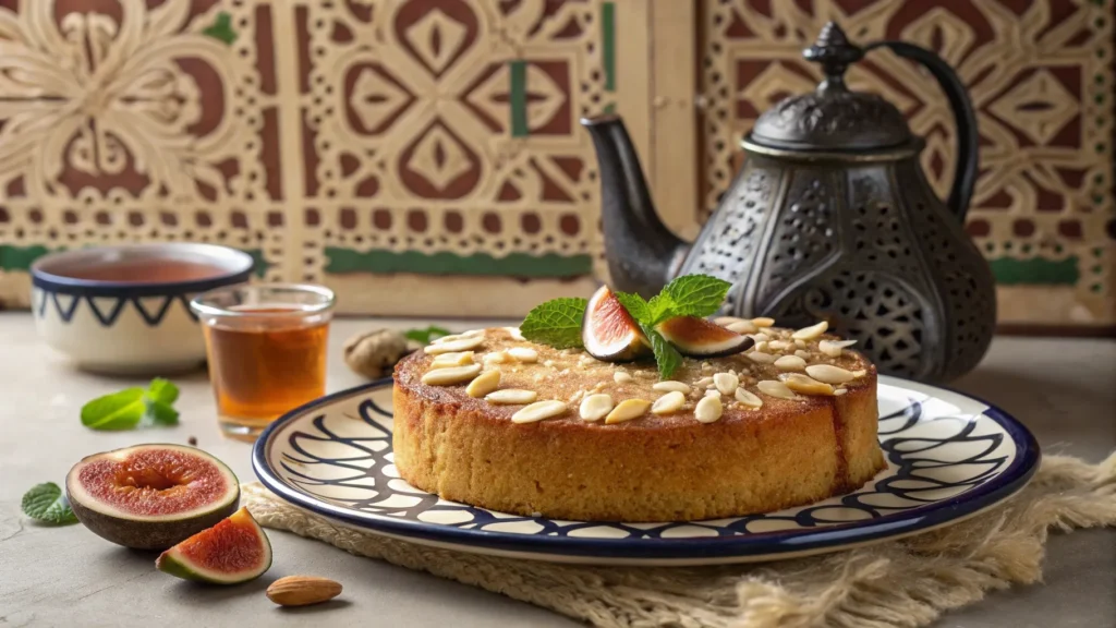 Moroccan Fig and Almond Cake Recipe: 7 Tips for the Perfect Bake 2 a beautifully styled image of a moroccan fig and a www.moroccaneats.com