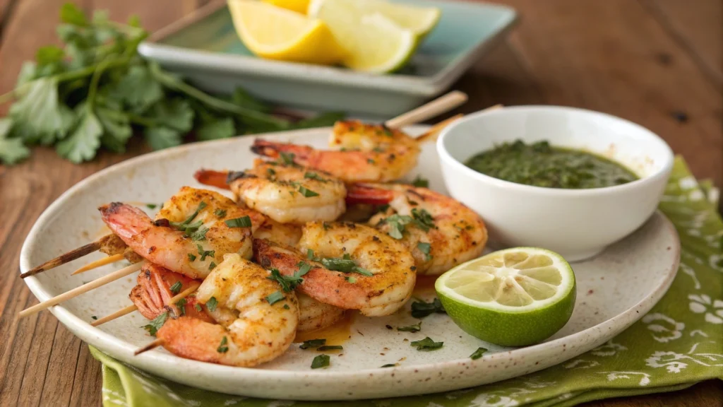 Moroccan Seafood Lovers Dinner Date Night – A Romantic 3-Course Menu 4 a flavorful marinade made from cilantro garlic c www.moroccaneats.com