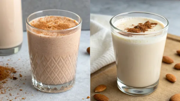 Moroccan Almonds Milk Benefits: 7 Reasons to Drink This Nutritious Elixir 3 A comparison of Moroccan almond milk and regular store-bought almond milk