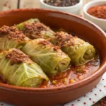 Easy Moroccan Stuffed Cabbage Rolls Recipe: A Comforting Meal for Any Occasion 7 a vibrant close up shot of moroccan stuffed cabba ezgif.com crop www.moroccaneats.com