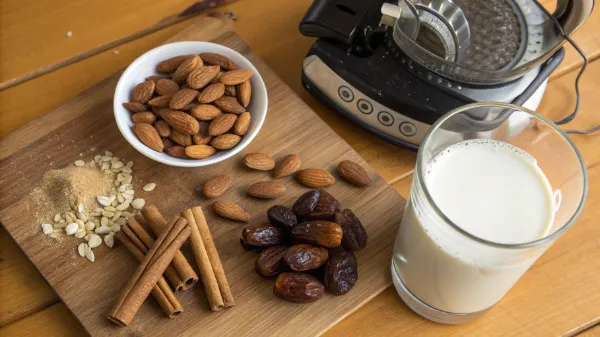 Moroccan Almonds Milk Benefits: 7 Reasons to Drink This Nutritious Elixir 4 Ingredients and steps for making Moroccan almond milk at home