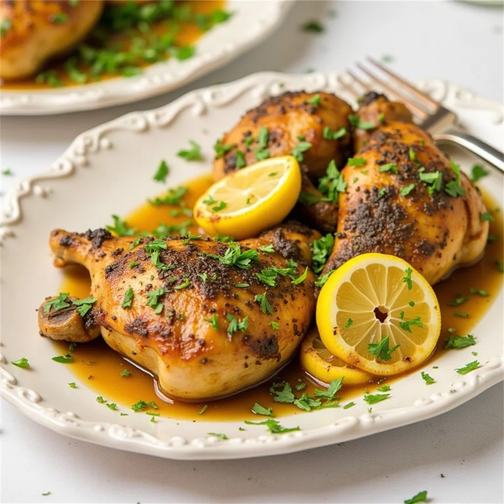 Moroccan Garlic and Lemon Chicken: A Dish That Stuns the World 2 lemon chicken