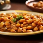 Moroccan Stewed White Beans Recipe: A Soul-Warming Meal 10 medium ai generated healthy vegetarian meal fresh cooked vegetables on wooden plate generated by ai www.moroccaneats.com