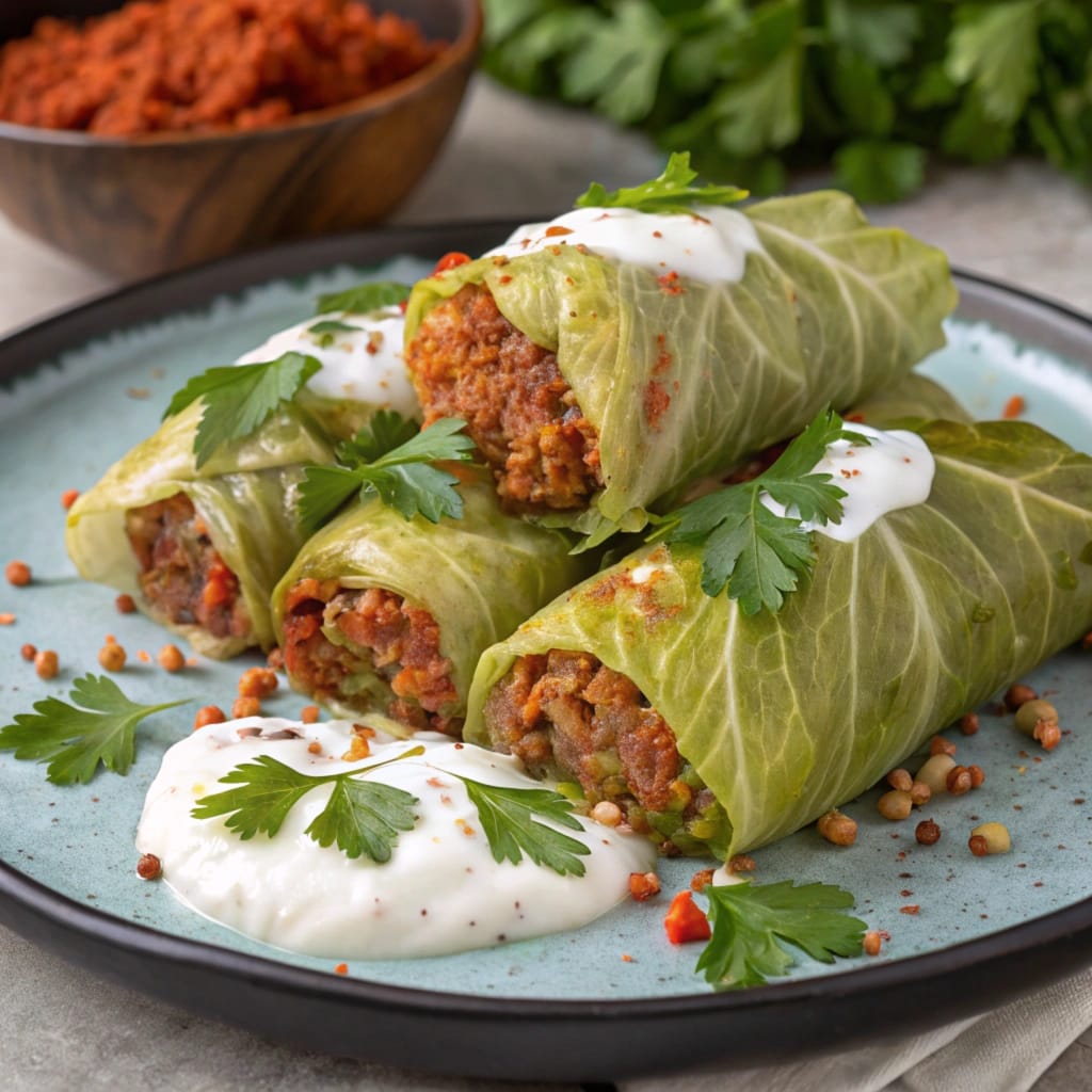 moroccan stuffed cabbage rolls www.moroccaneats.com