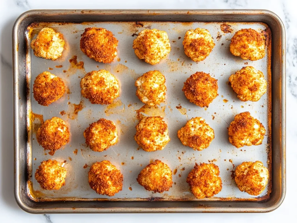 Irresistible Moroccan Spicy Cauliflower Bites Recipe 7 u1416823846 A baking tray lined with Moroccan Spicy Cauliflow 814bf319 6027 4f6c ba05 95bd0d9069d2 3 www.moroccaneats.com