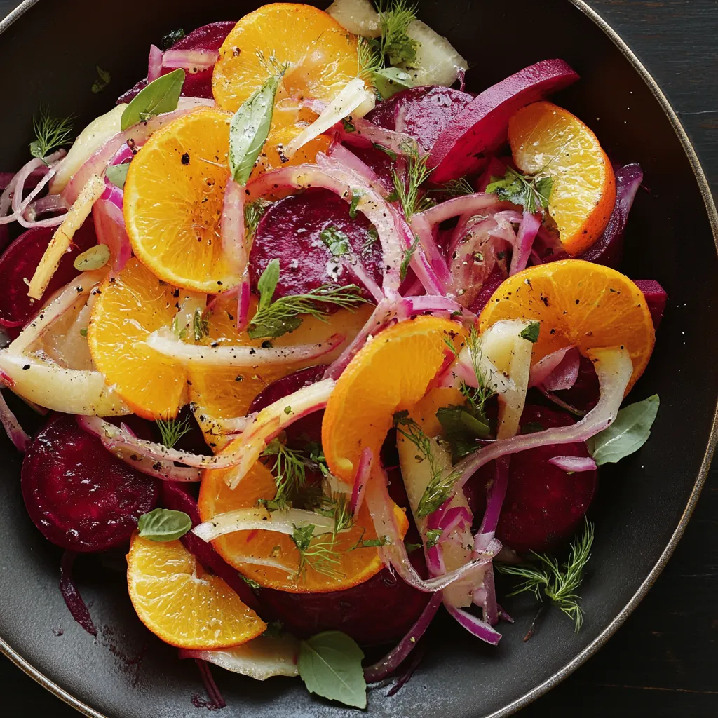 Sweet & Tangy Orange Beet Fennel Salad: Crunchy Delight 2 u1416823846 Orange Beet and Fennel Salad Recipe v 6.1 5fd8c479 b3a9 498f 8858 00088f145c13 3 www.moroccaneats.com