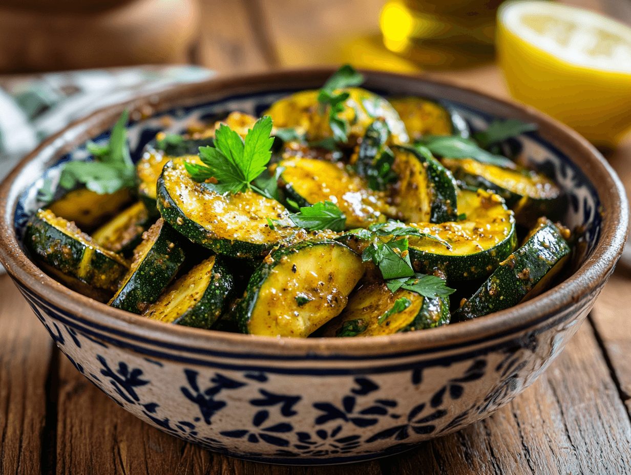 u1416823846 A beautifully styled Moroccan zucchini salad serv ab89240d 2031 4886 9723 c035a035e238 1 www.moroccaneats.com