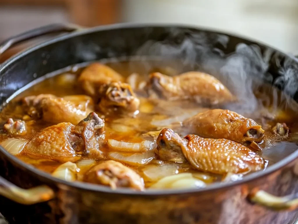 Irresistible Festive Moroccan R’fissa Recipe Delight 9 u1416823846 in a large dip casserole broth boiling with a chi 5e5abe96 2753 4515 8cd3 82df3fdb1782 0 www.moroccaneats.com
