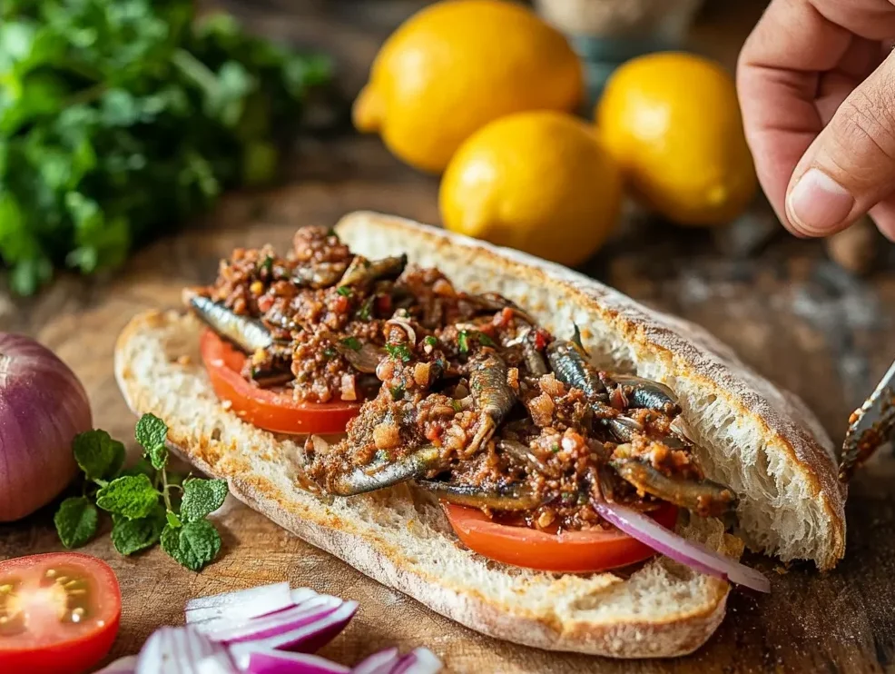 Spicy Moroccan Sardine Sandwich Recipe-Simply Irresistible 8 Three regional variations of Moroccan sardine sandwiches: Casablanca, Tangier, and a modern fusion panini – MoroccanEats