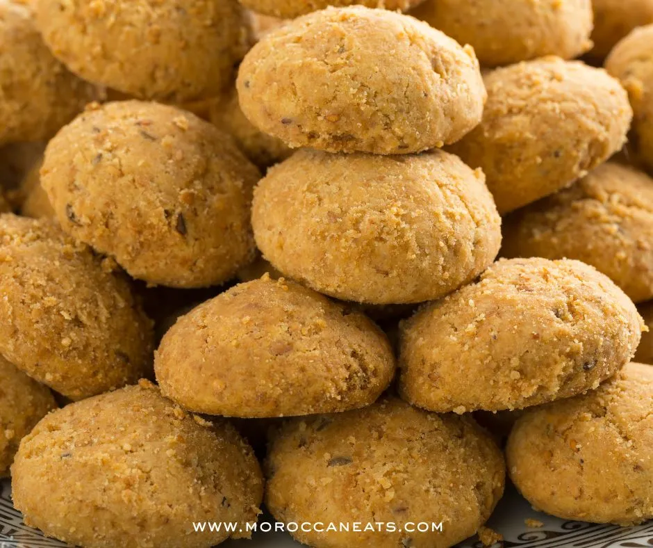 Moroccan Ghriba Sesame Cookies Recipe with a Magical Twist 2 Moroccan Ghriba sesame cookie