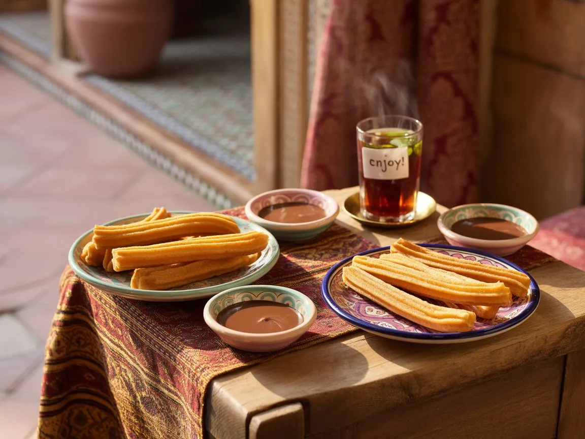 a photograph of a rustic wooden table la asJ8AfSaTMS96Kv1tYBDzQ 7ucbsElKSfWB5u400C8aMw www.moroccaneats.com