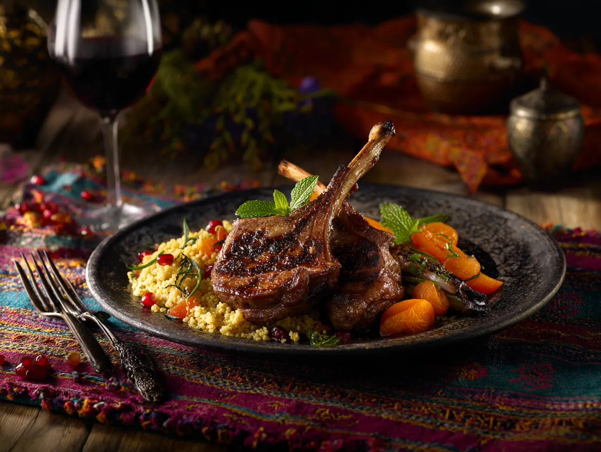 u1416823846 A beautifully plated Moroccan grilled lamb chop d c34a8098 a525 4fab b8bb 87de376b8e2b 3 www.moroccaneats.com