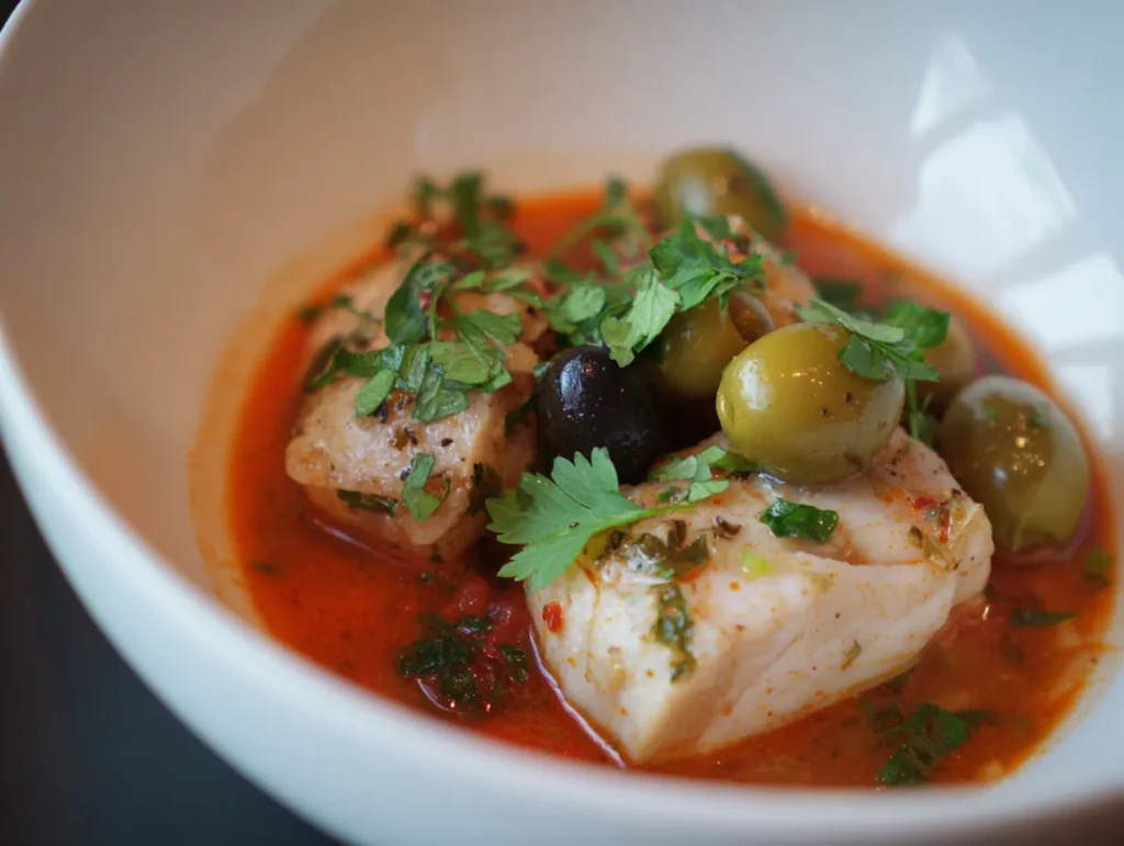Moroccan Fish Stew: A Deliciously Bold 20-Minute Meal 7 u1416823846 ingredients include white fish chunks green olive d9c20718 6698 4f14 bee4 5c2178f20104 3 www.moroccaneats.com