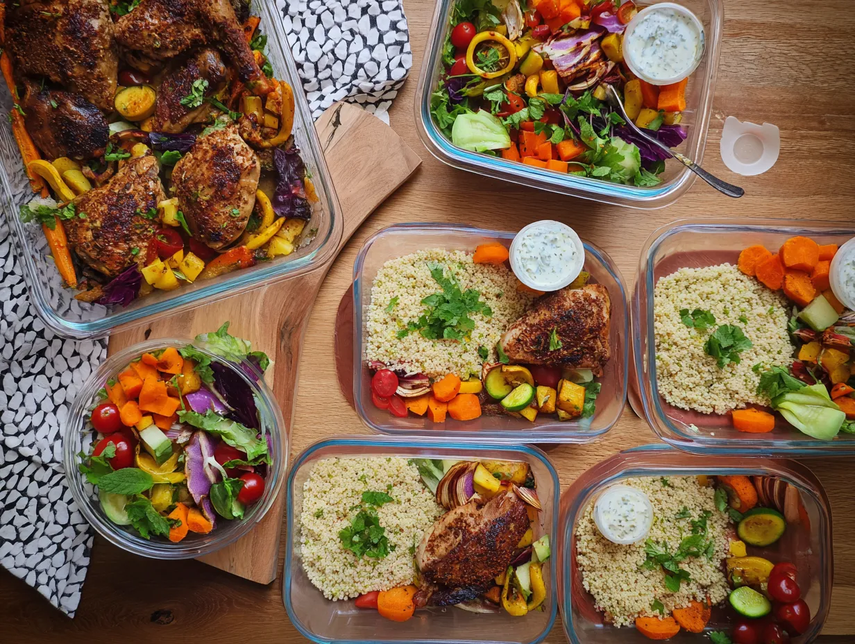 Moroccan-Spiced Chicken or Vegetable Traybakes Made Simple 7 u1416823846 A cozy family style table with Moroccan spiced ch af91fc81 47c1 46ab ab3c 887a74f4b1fb 0 www.moroccaneats.com
