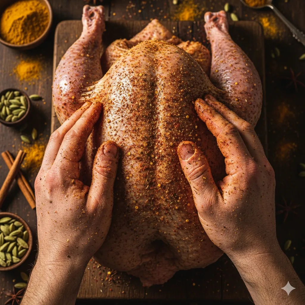 Roast Turkey with Moroccan Spice Rub: Amazing Feast! 3 Gemini Generated Image 6td3rm6td3rm6td3 www.moroccaneats.com