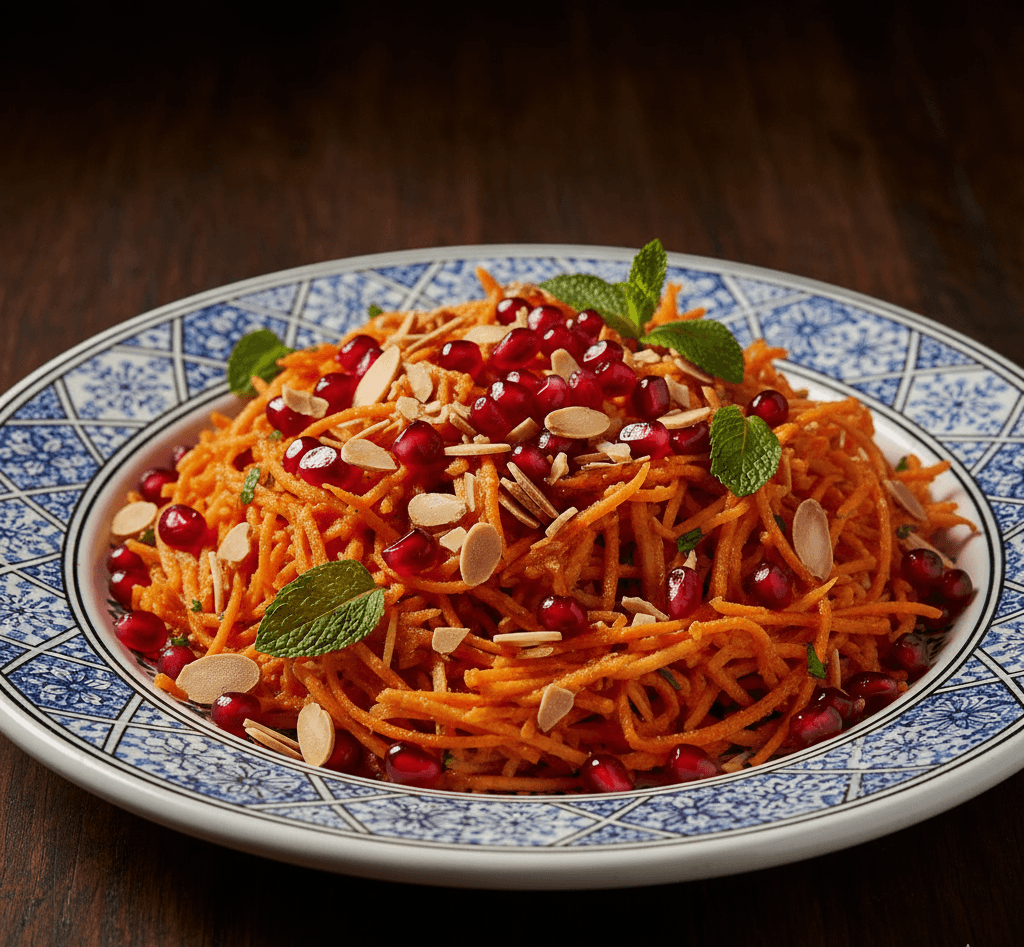 Moroccan Spiced Carrot and Pomegranate Salad: Shocking Boost 6 Gemini Generated Image eng3yseng3yseng3 e1760979722145 www.moroccaneats.com
