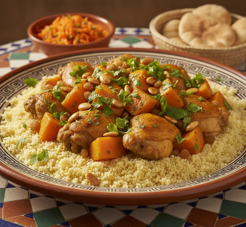 Chicken and Sweet Potato and Raisins Tagine: Perfect Dinner 6 Gemini Generated Image kl7chpkl7chpkl7c e1760967588270 www.moroccaneats.com