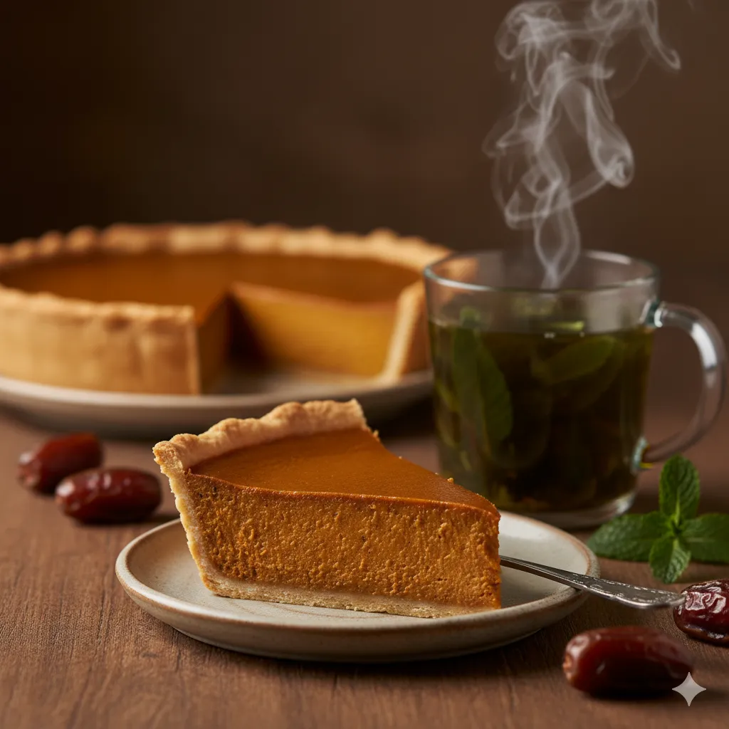 Cinnamon-Spiced Pumpkin Pie with Date Syrup: Amazing! 9 Gemini Generated Image nfv3svnfv3svnfv3 www.moroccaneats.com