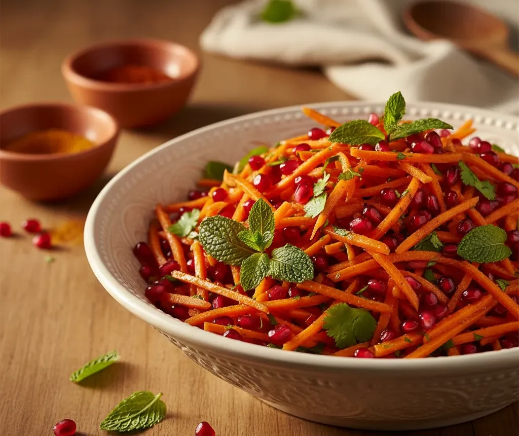 Moroccan Spiced Carrot and Pomegranate Salad: Shocking Boost 2 Gemini Generated Image nxypthnxypthnxyp e1760979782953 www.moroccaneats.com
