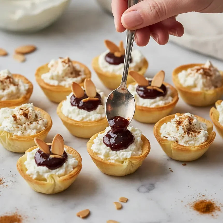 Mini Phyllo Cups with Goat Cheese and Fig Jam: Rare Delight 5 Gemini Generated Image 52301l52301l5230 edited www.moroccaneats.com