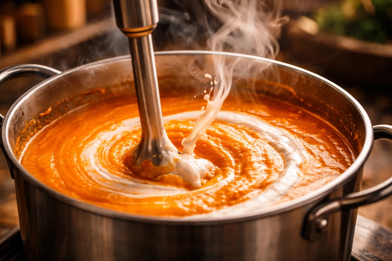 Soul-Warming Spicy Carrot Ginger Soup With Harissa 5 1 8 www.moroccaneats.com