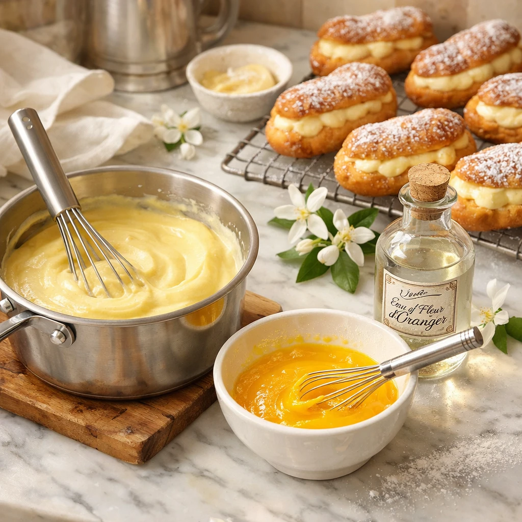 Sweet pastry with cream perfumed with orange blossoms Lux 8 ChatGPT Image Jan 31 2026 11 00 44 PM www.moroccaneats.com