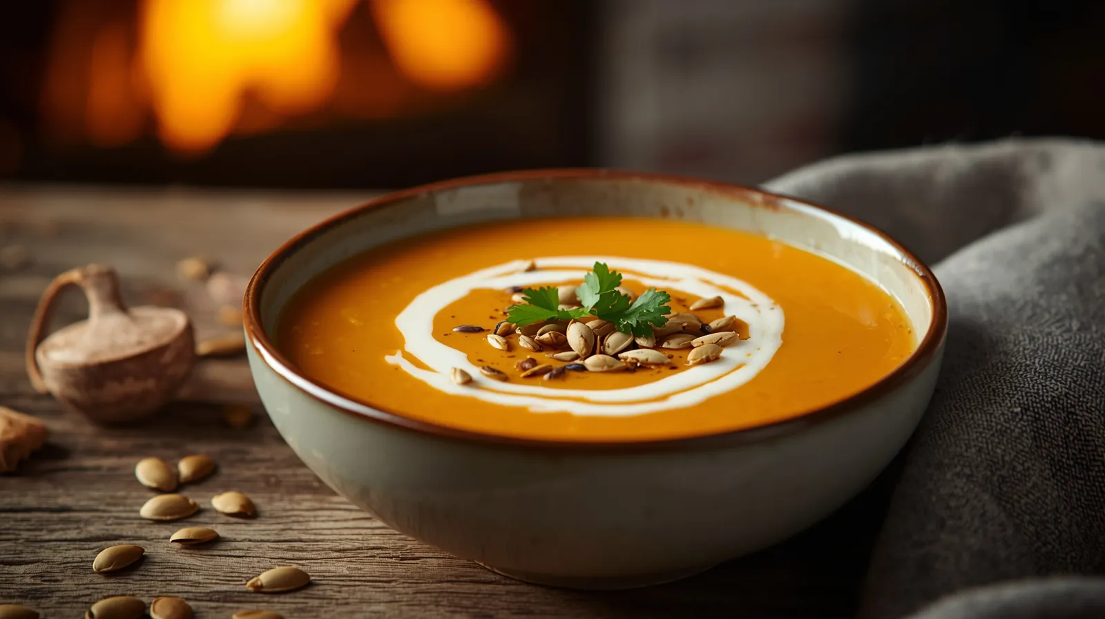 Soul-Warming Spicy Carrot Ginger Soup With Harissa 2 Lucid Origin exquisite high fashion photography of A professio 3 1 www.moroccaneats.com
