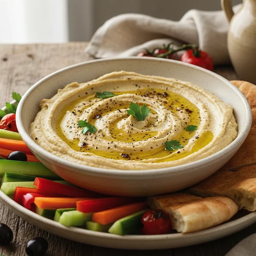 Truffle Hummus: Silky Smooth Perfection 3 hummus