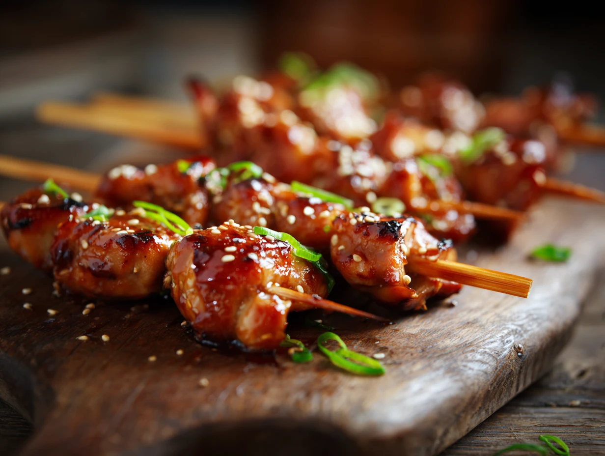 Juicy Mini Chicken Yakitori Skewer Perfection 5 u1416823846 Close up hero shot of juicy mini chicken yakitori 53e3b354 02d2 4b39 99c0 94ac683040b6 0 www.moroccaneats.com