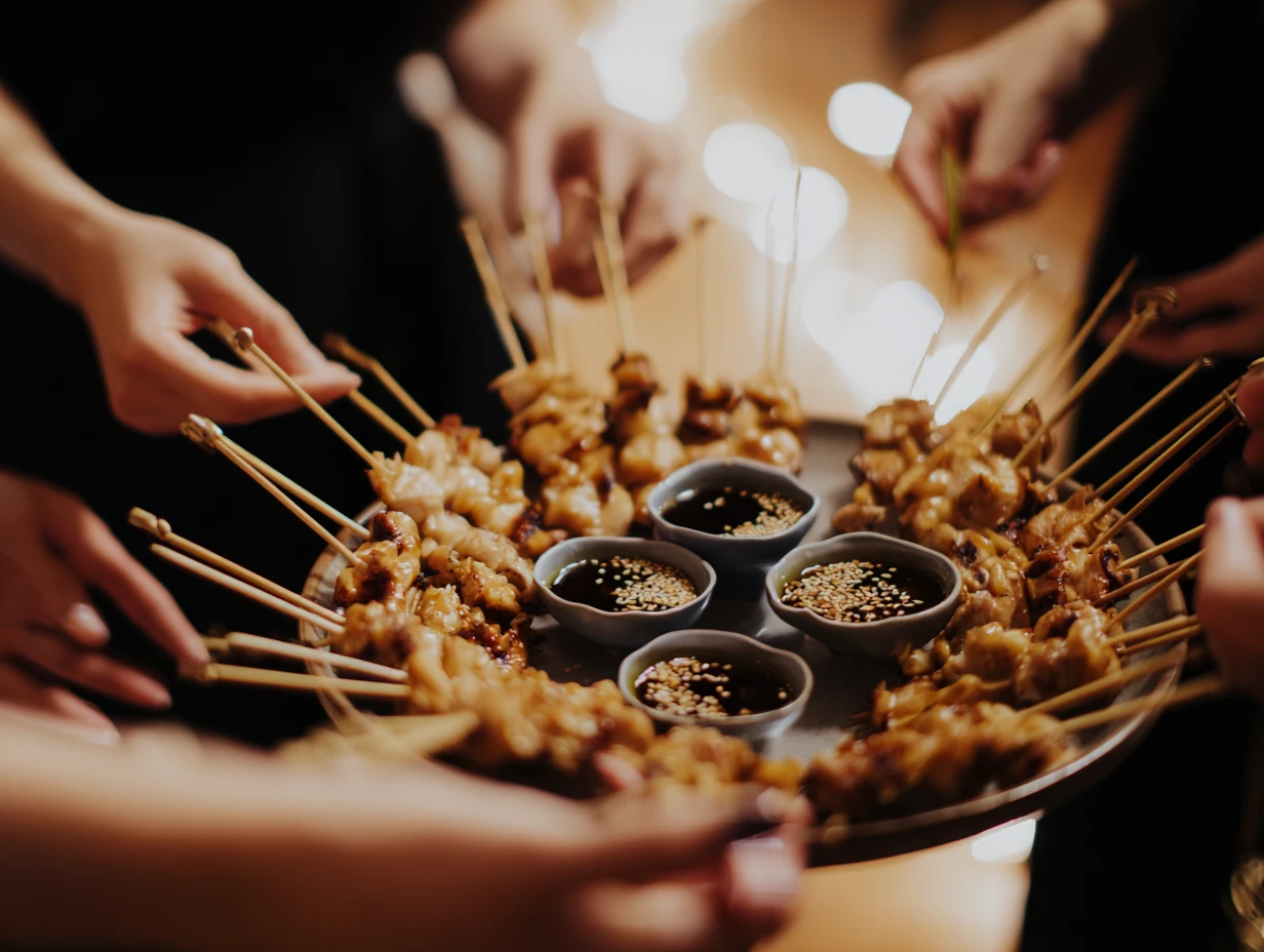 Juicy Mini Chicken Yakitori Skewer Perfection 10 u1416823846 Party style presentation of mini chicken yakitori 05cf9931 c2ad 40d7 aadb 5534b17153e2 3 www.moroccaneats.com