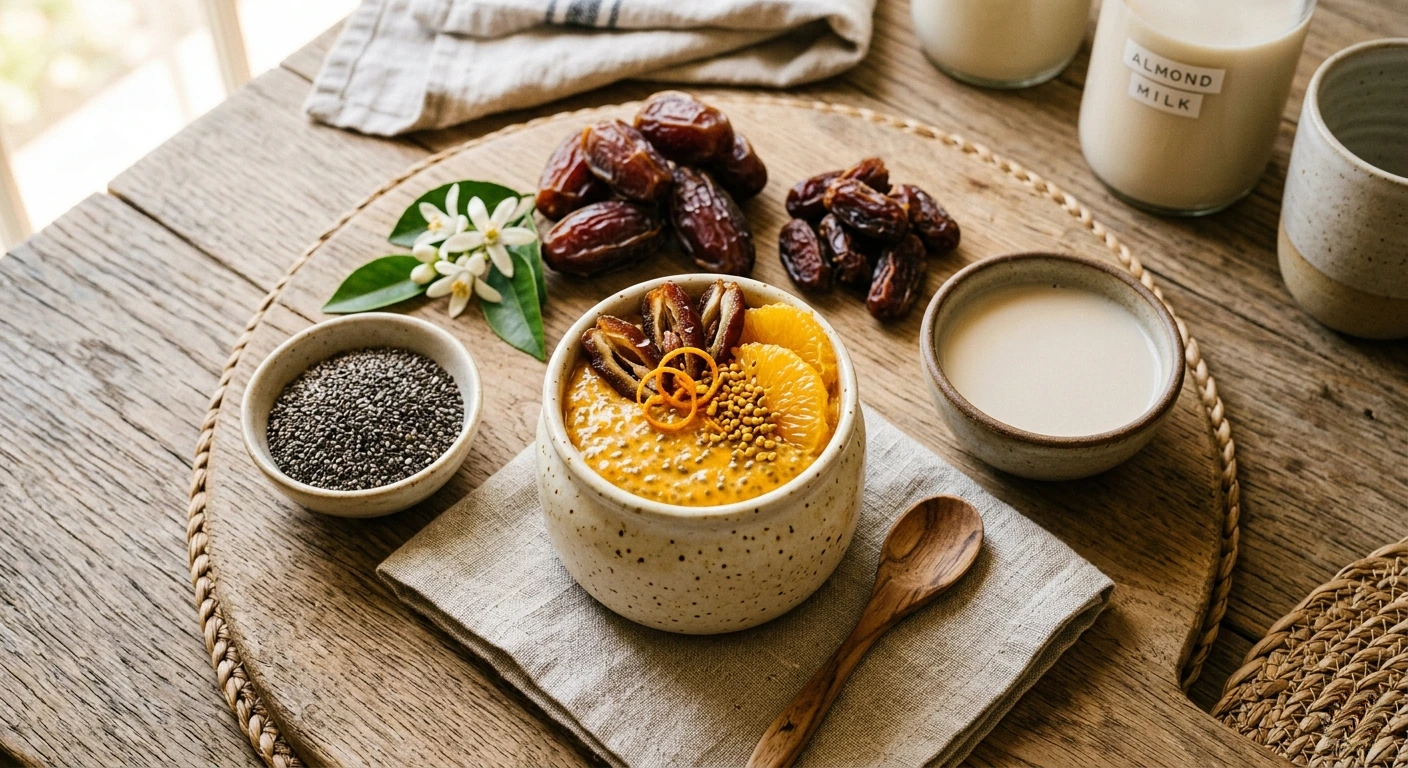 Sweet & Comforting Orange Blossom Chia Pudding Dates 3 Gemini Generated Image 9f20849f20849f20 1 www.moroccaneats.com