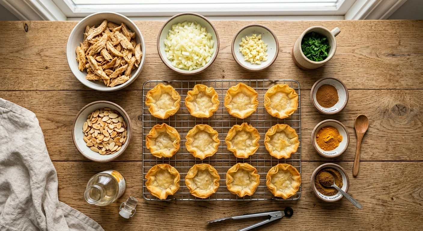 Incredible Deconstructed Chicken Pastilla Tartlets 6 Gemini Generated Image ocp0m6ocp0m6ocp0 1 www.moroccaneats.com