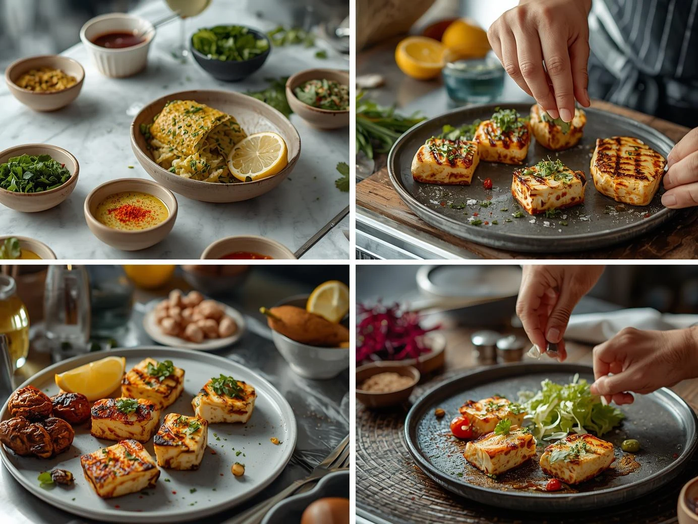 Addictive Halloumi with Chermoula & Pomegranate 6 ggnhj www.moroccaneats.com