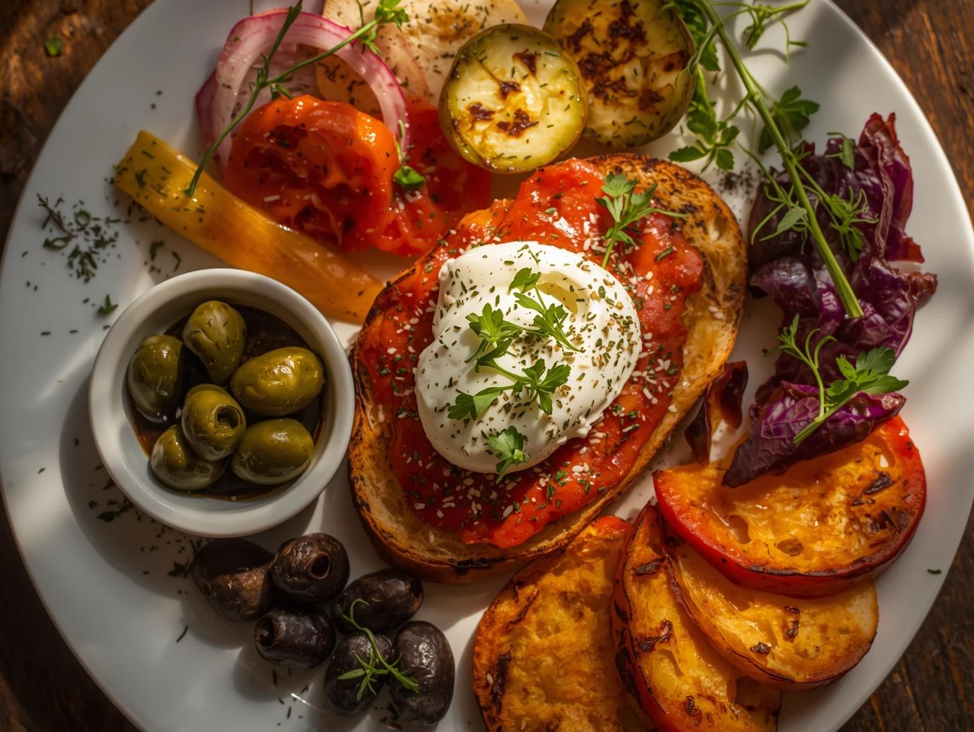 Zaalouk Bruschetta with Burrata: Stunning Flavor Fusion 7 mdmkdjco www.moroccaneats.com