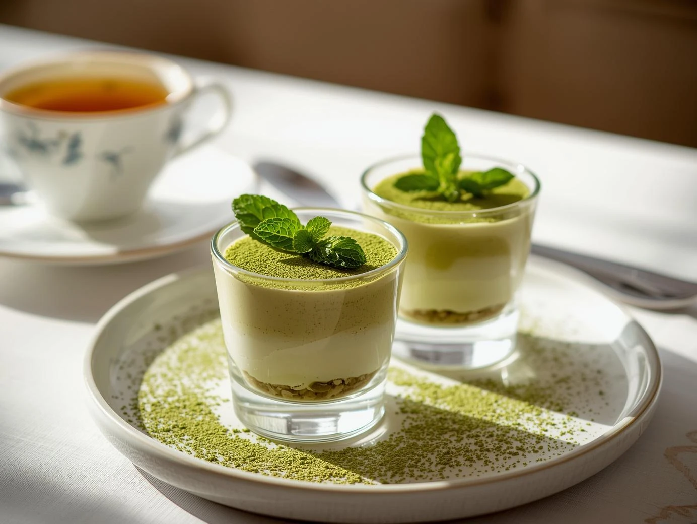 Matcha Mint Moroccan Tea Tiramisu You Can’t Resist 7 plm www.moroccaneats.com