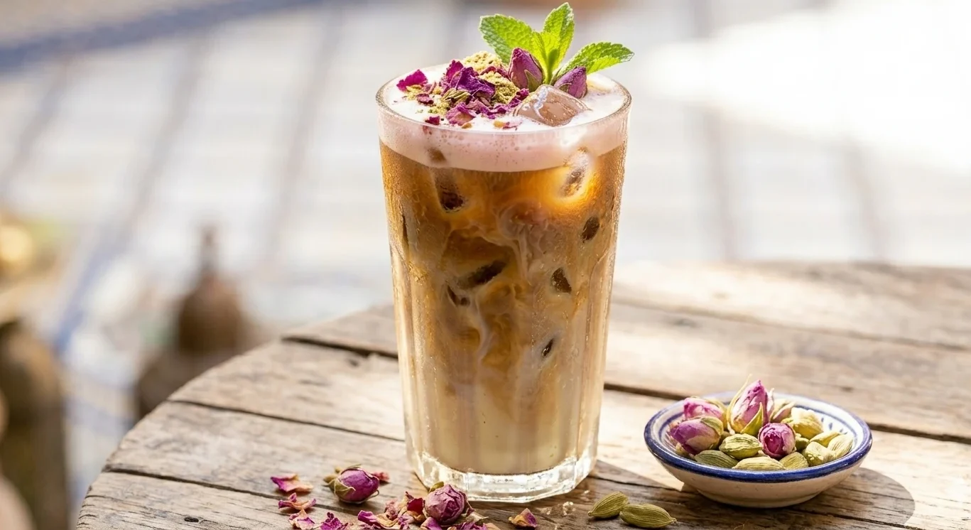 Moroccan Iced Coffee with Cardamom & Rose Ultimate Refreshment 4 Gemini Generated Image gwib5tgwib5tgwib edited www.moroccaneats.com