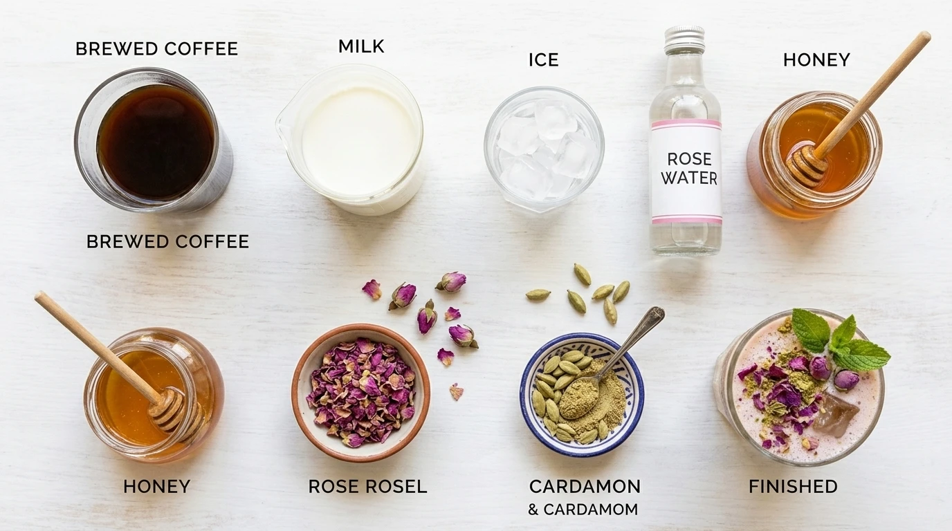 Moroccan Iced Coffee with Cardamom & Rose Ultimate Refreshment 5 Gemini Generated Image r8sgaer8sgaer8sg 1 www.moroccaneats.com