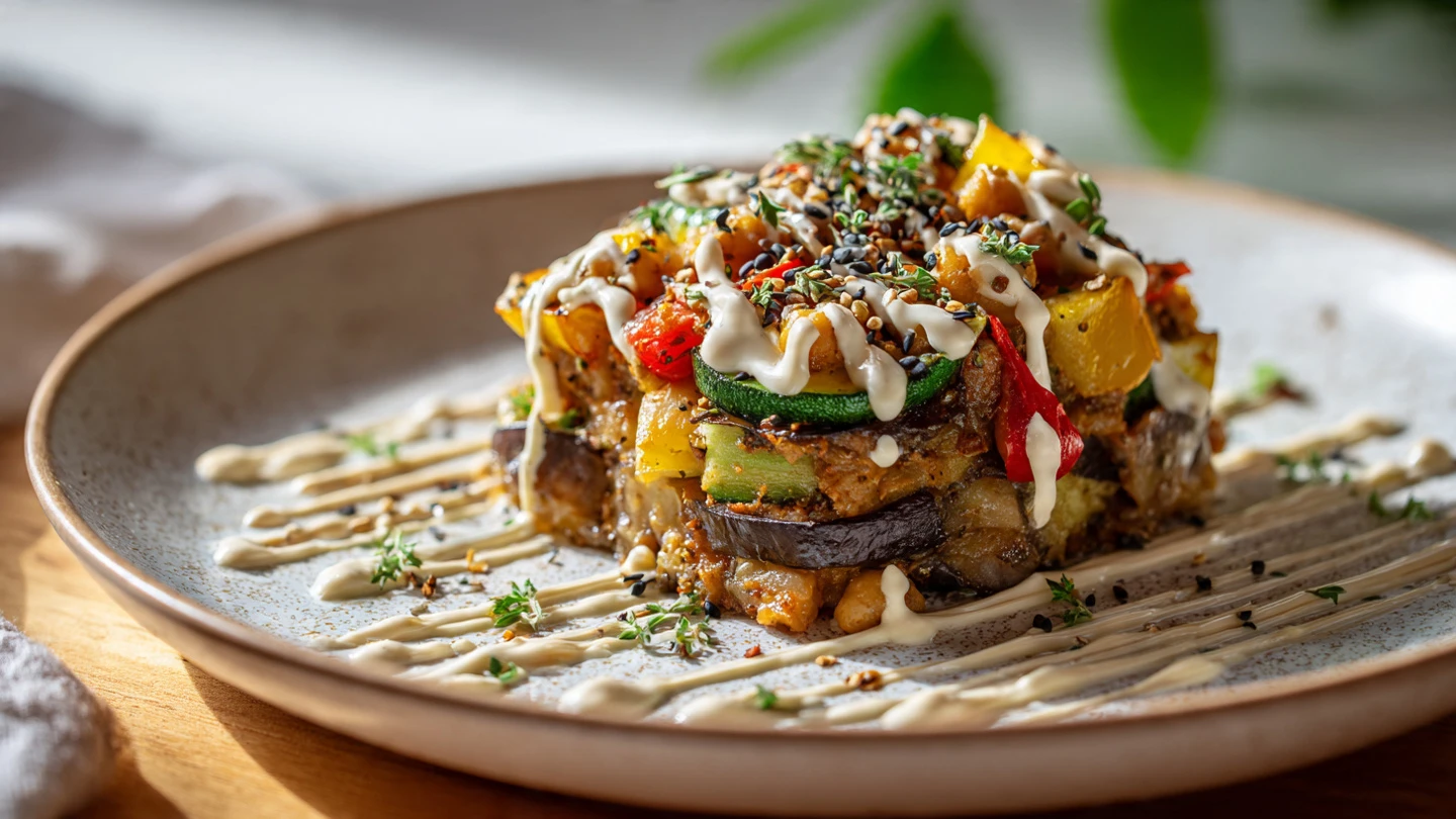 creative variation of eggplant chickpea bake with 1 www.moroccaneats.com