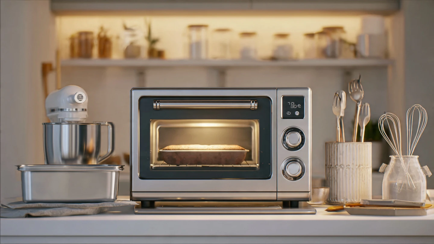 modern kitchen setup with baking tools electric ov www.moroccaneats.com