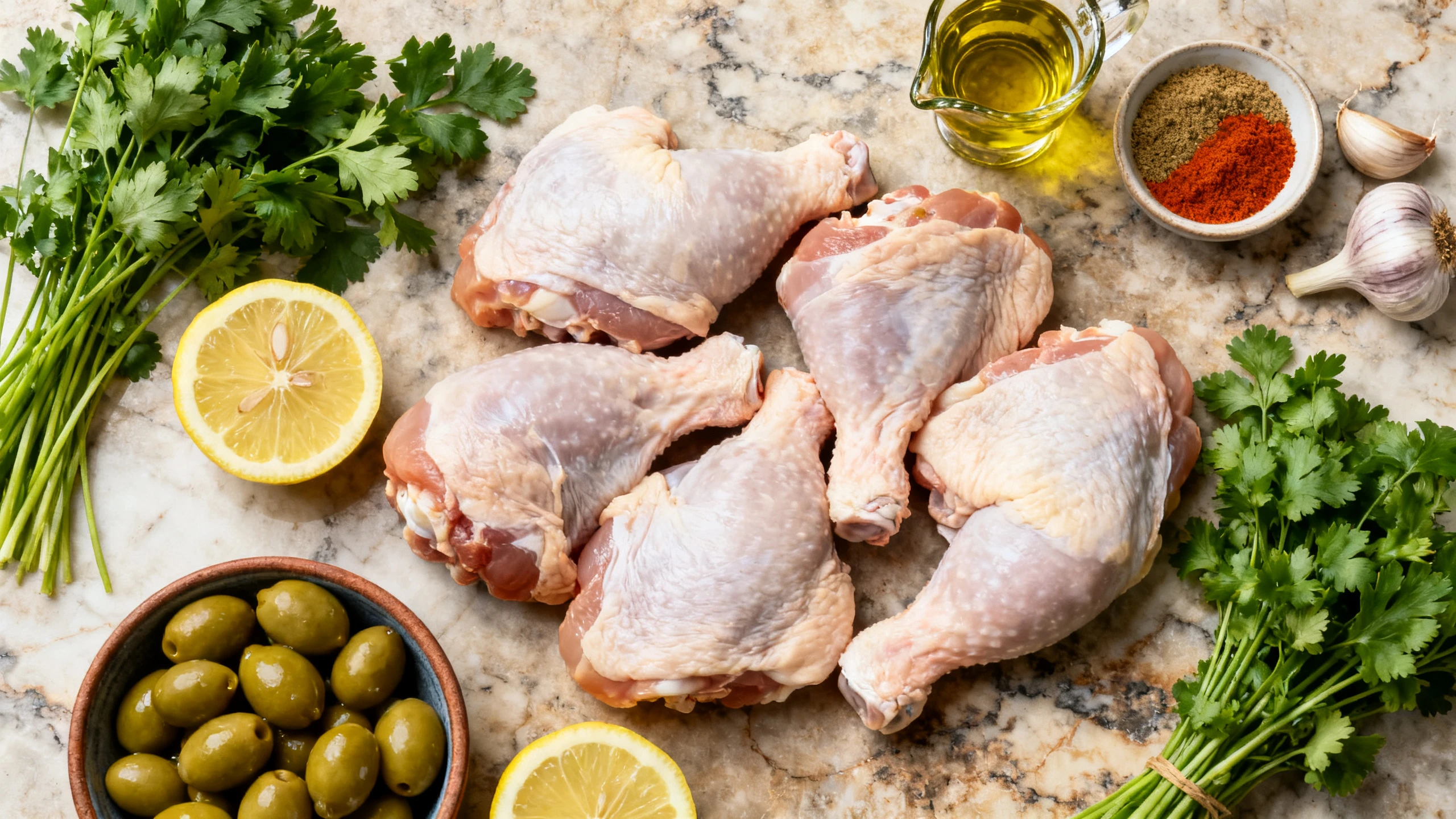 Chicken with Preserved Lemon & Fresh Herbs: One-pan Easy Win Recipe 3 lkmnjbhyuh www.moroccaneats.com