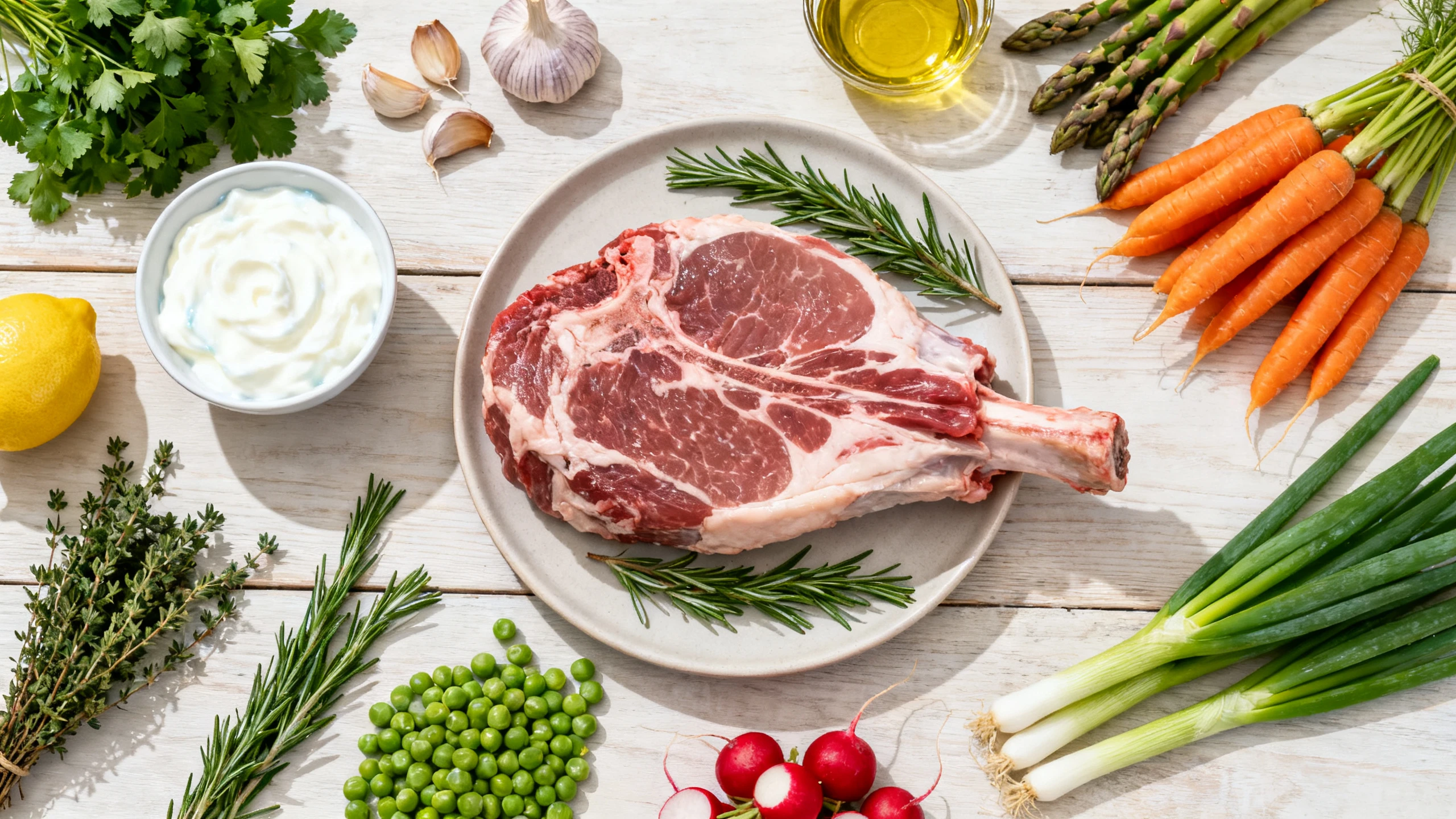  Lamb with Spring Veggies